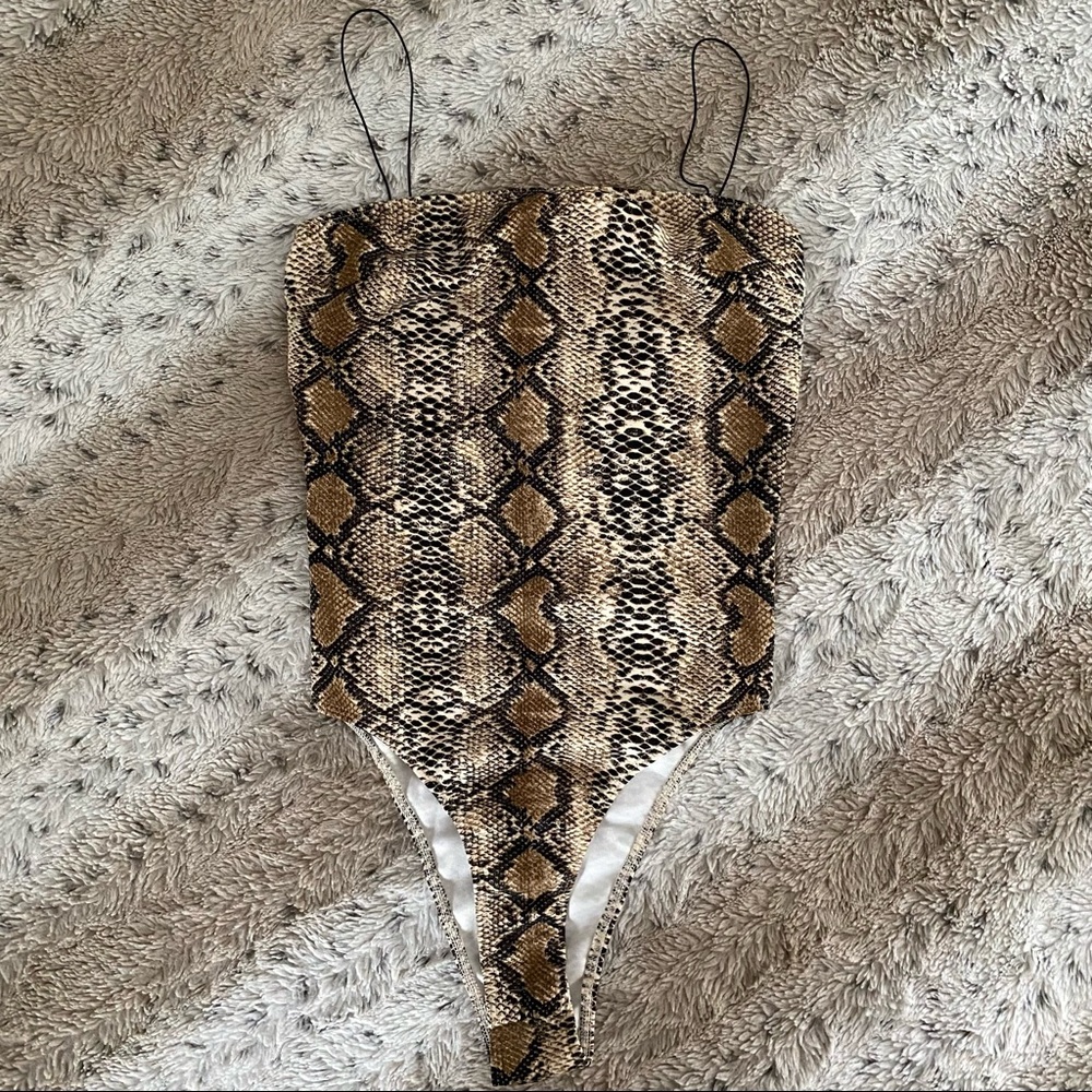 Snake Print Bodysuit